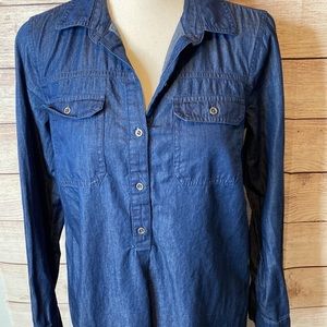 💜💜 Old Navy Long Sleeved Denim Dress Size XS